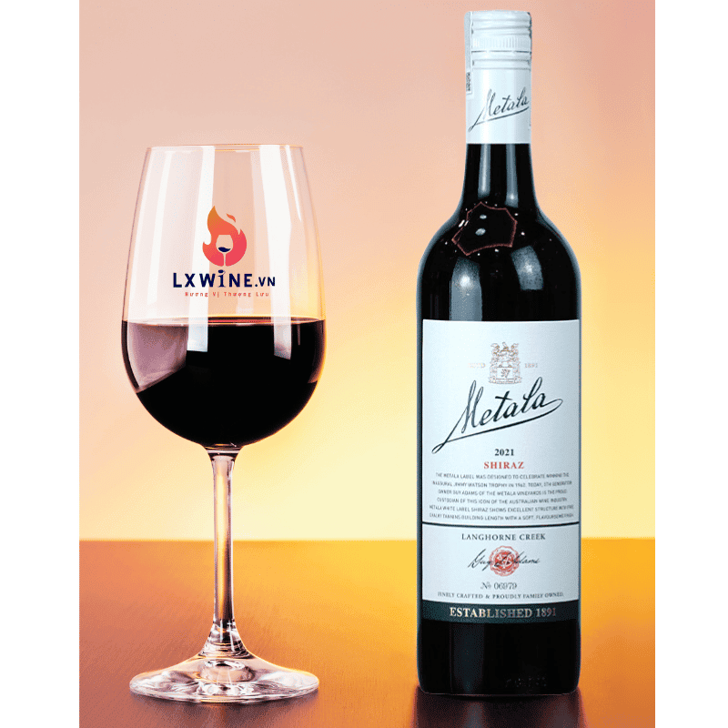 Rượu vang đỏ Úc Metala Shiraz 2021